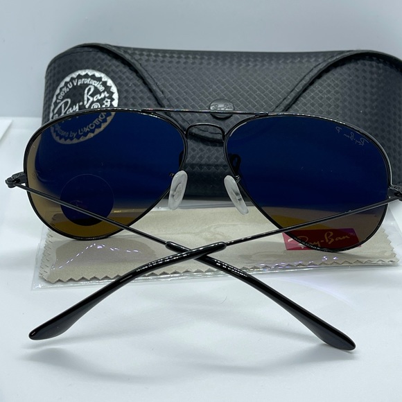 New Rayban Aviator Polarized 3025 Black/Bro… - Picture 4 of 7